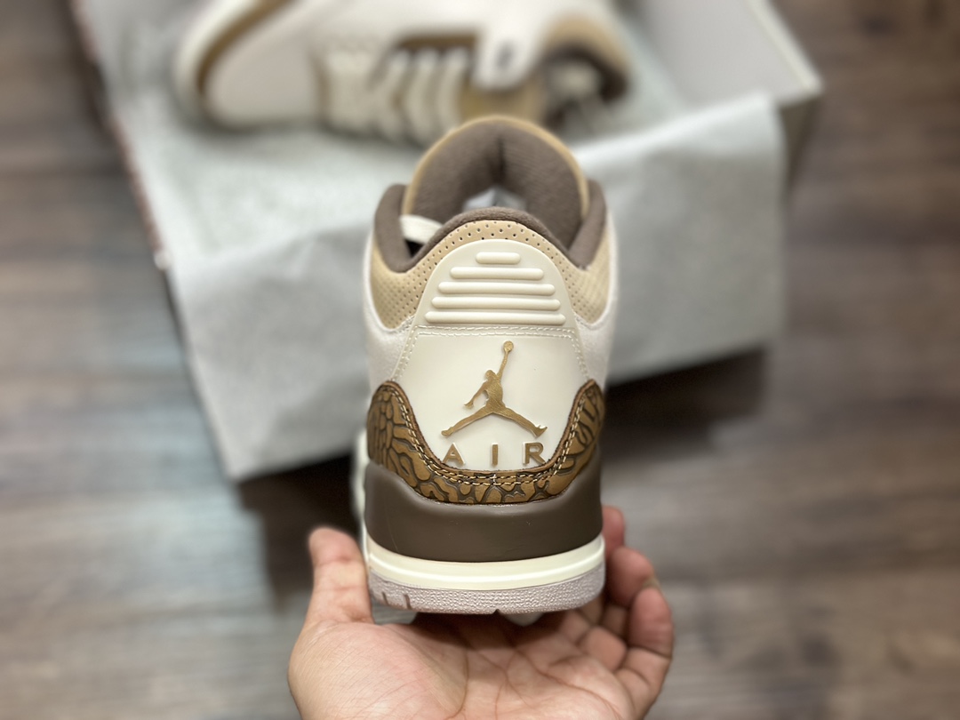 380 Air Jordan 3 AJ3 “摩卡 白棕爆裂纹 CT8532-102