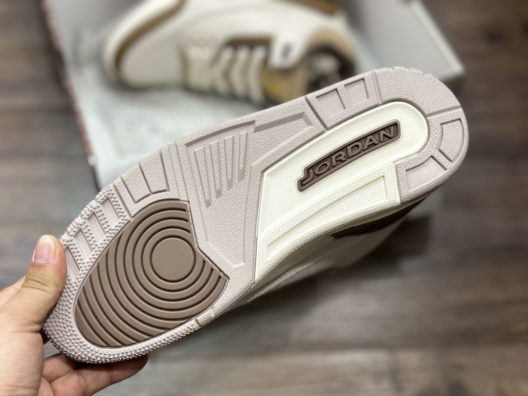 380 Air Jordan 3 AJ3 “摩卡 白棕爆裂纹 CT8532-102