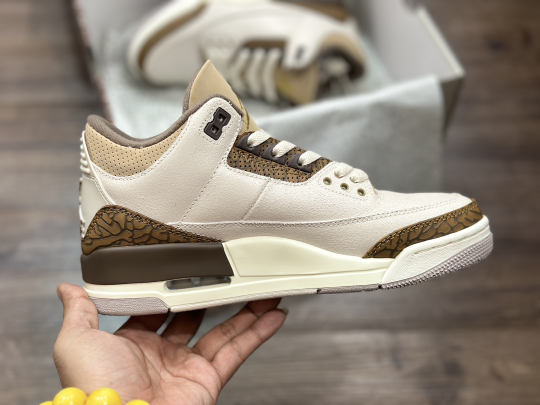 380 Air Jordan 3 AJ3 “摩卡 白棕爆裂纹 CT8532-102