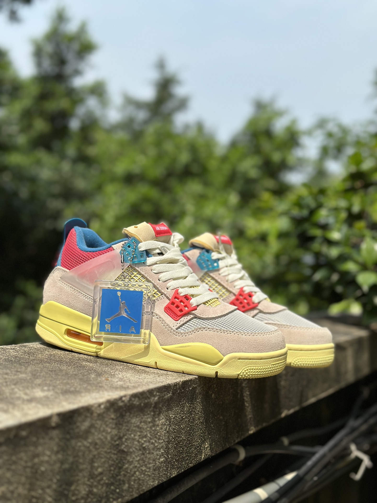 ¡¡Original puro‼️ Original puro, de fábrica‼️ Air Jordan AJ4 Retro Rosa y Azul, versión de exportación, desar…