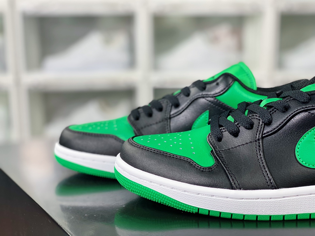 220 Air Jordan 1 Low"Lucky Green"AJ1乔丹一代低帮经典篮球鞋“黑绿脚趾幸运绿”553558-065