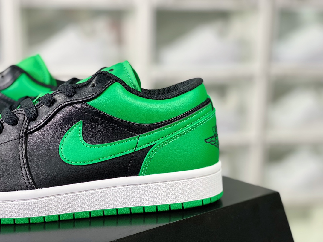 220 Air Jordan 1 Low"Lucky Green"AJ1乔丹一代低帮经典篮球鞋“黑绿脚趾幸运绿”553558-065