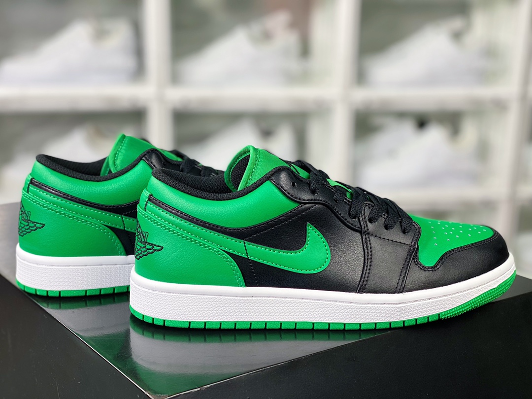 220 Air Jordan 1 Low"Lucky Green"AJ1乔丹一代低帮经典篮球鞋“黑绿脚趾幸运绿”553558-065