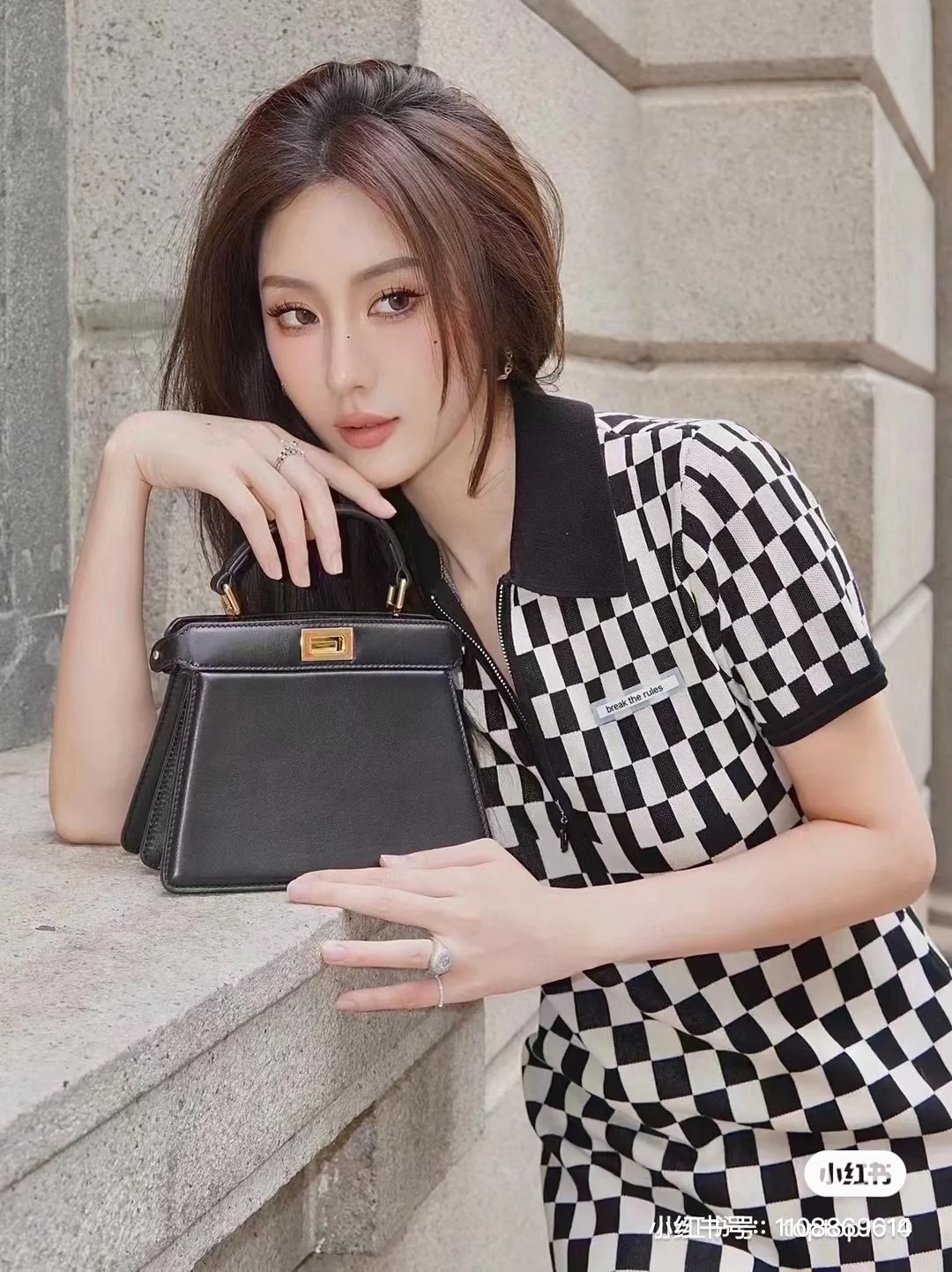 NO:772966,Small kitten bag 20cm upper body picture, Fendi FENDI, fendi, fendi19860909小号小猫包20cm上身图,芬迪FENDI,fendi,fendi,Bag