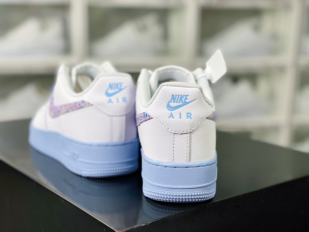 200  Wmns Air Force 1 Low"White/Red"空军一号经典低帮板鞋“皮革白氢蓝”CZ0377-100