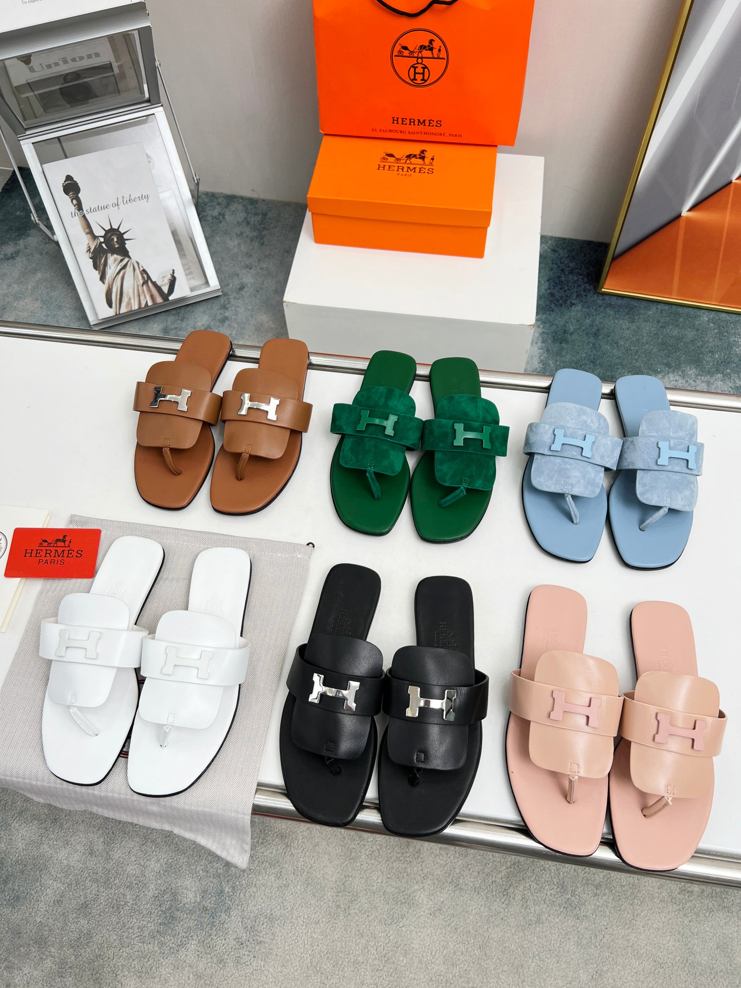 Hermes Shoes Slippers Replica Wholesale
 Genuine Leather Spring/Summer Collection