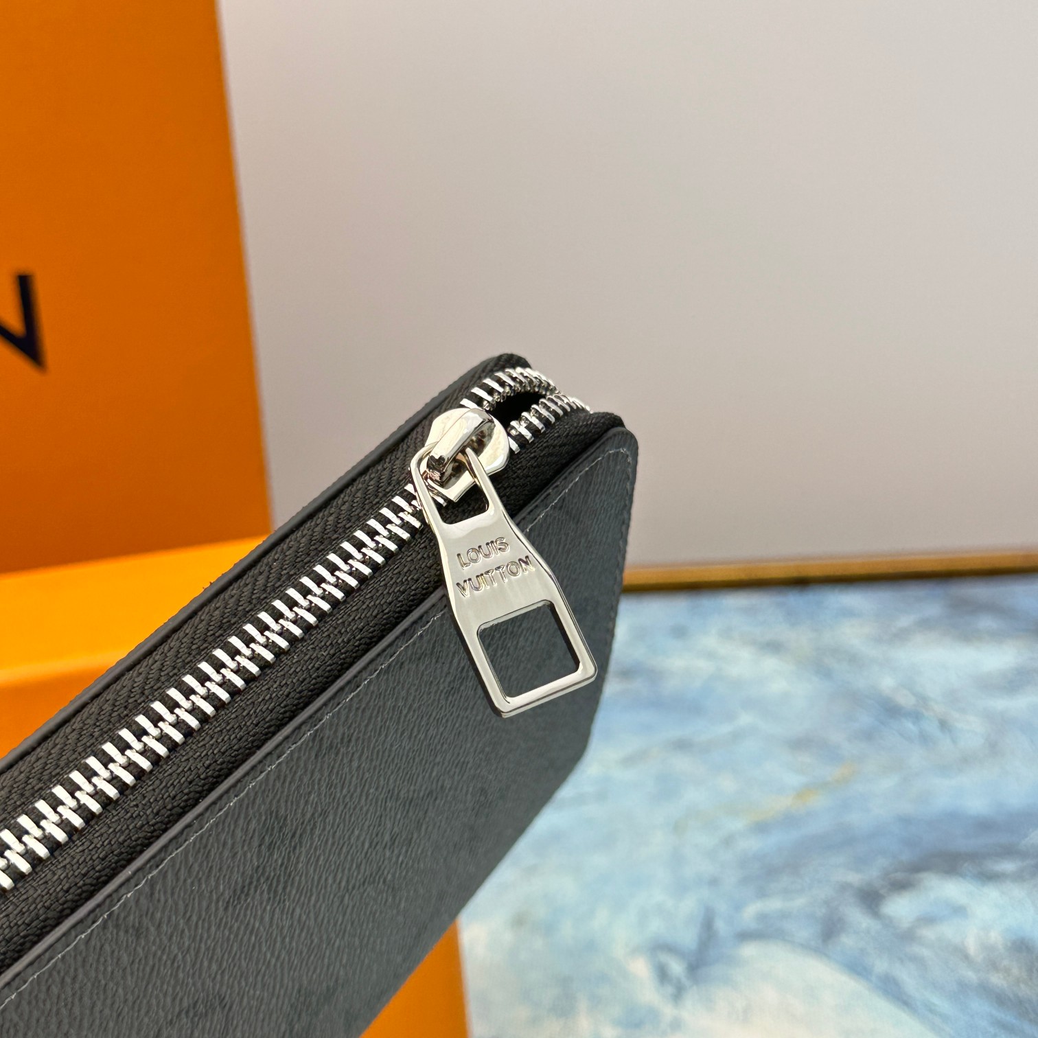 Leather zip around wallet color options