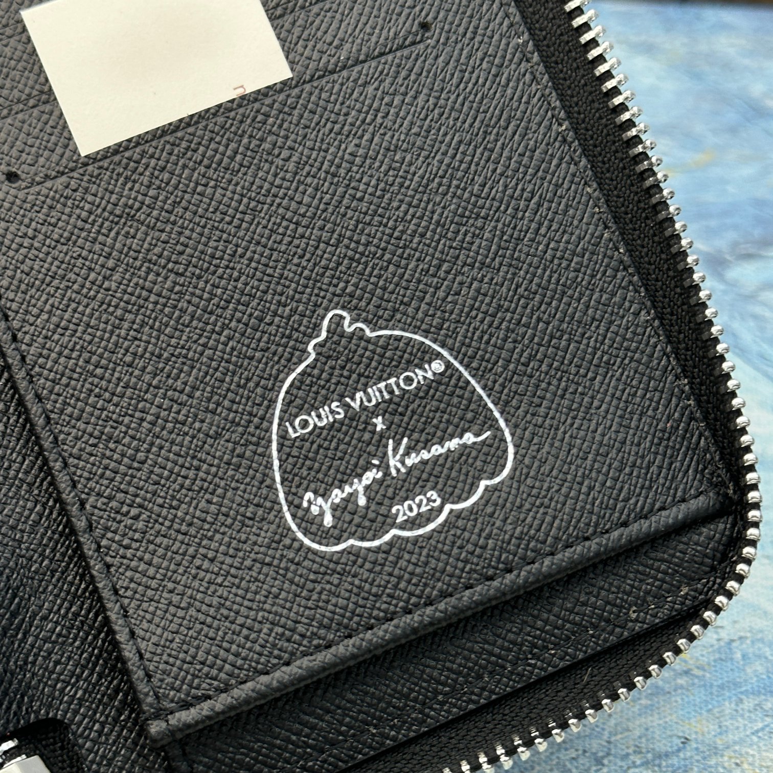 Leather zip around wallet full capacity