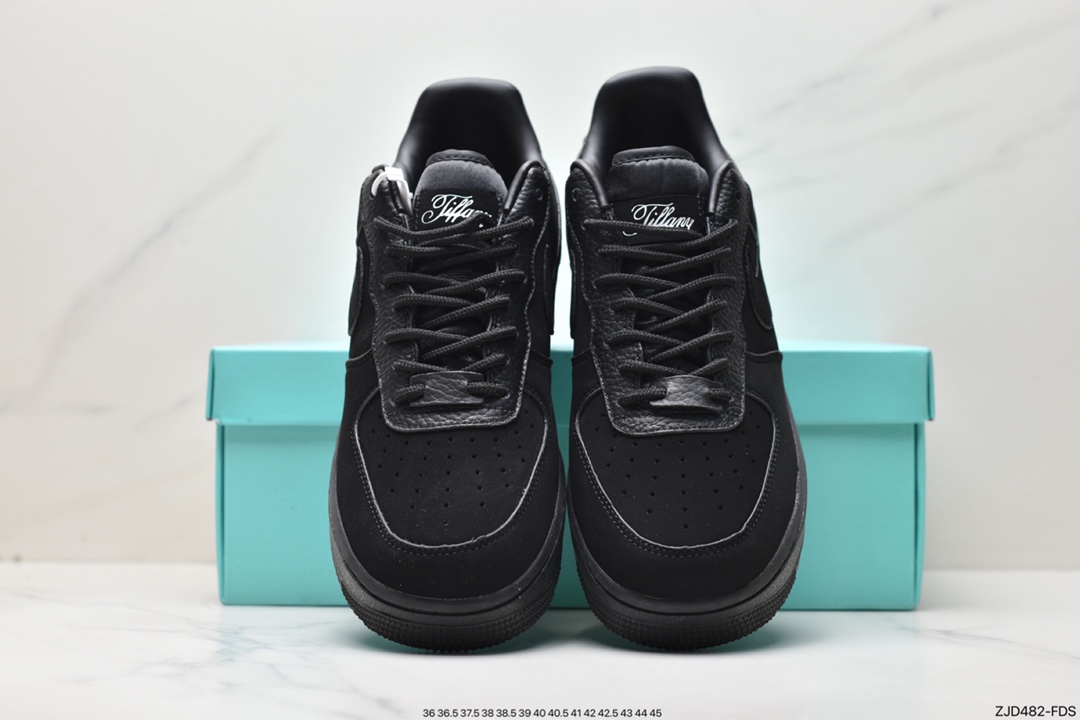 Tiffany & Co. x Nike Air Force 1 Low SP ”1837” Air Force One Sneakers ”Joint Black Tiffany Blue” DZ1382-005