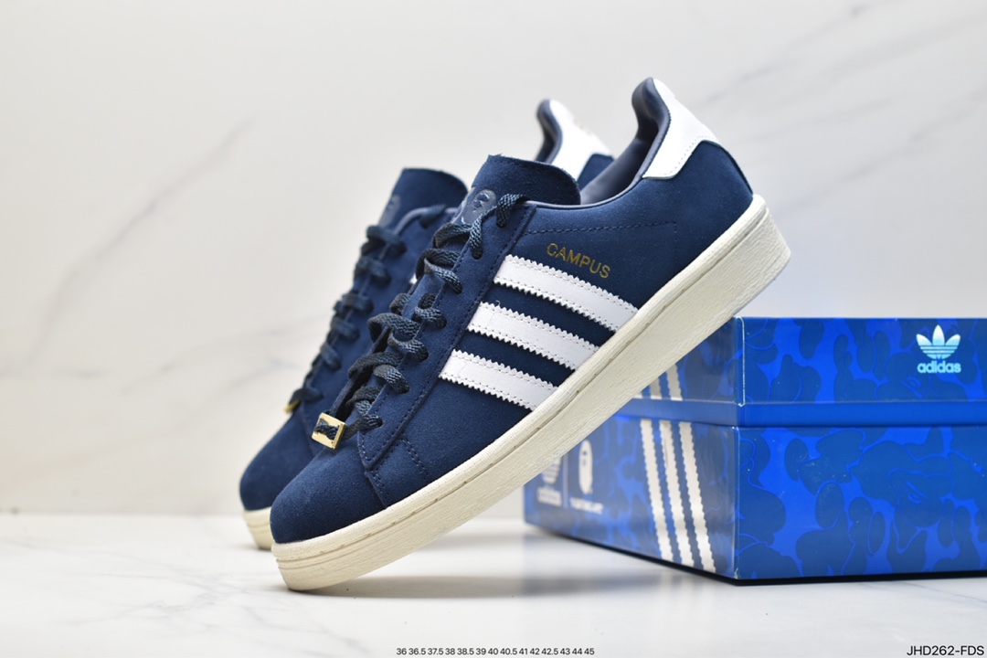 Adidas originals x A BATHING APE Campus 80 20th anniversary collaboration 0ZXSNM191907K