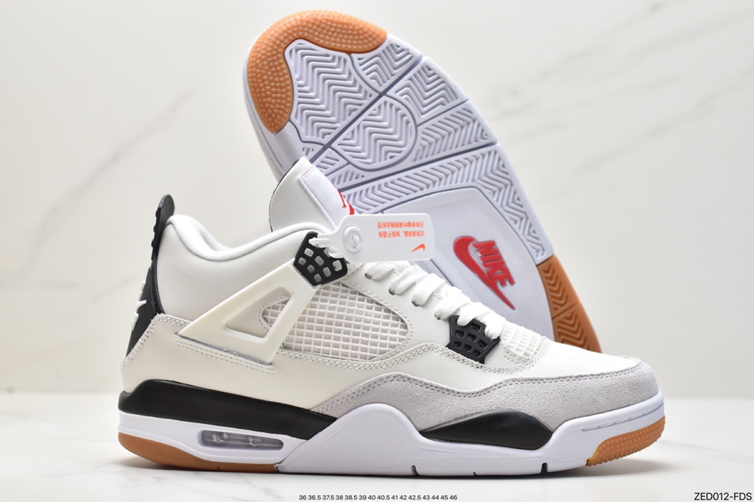 Air Jordan 4 Retro Jordan 4th generation pure original factory produced Air Jordan AJ4 Retro original last original cardboard