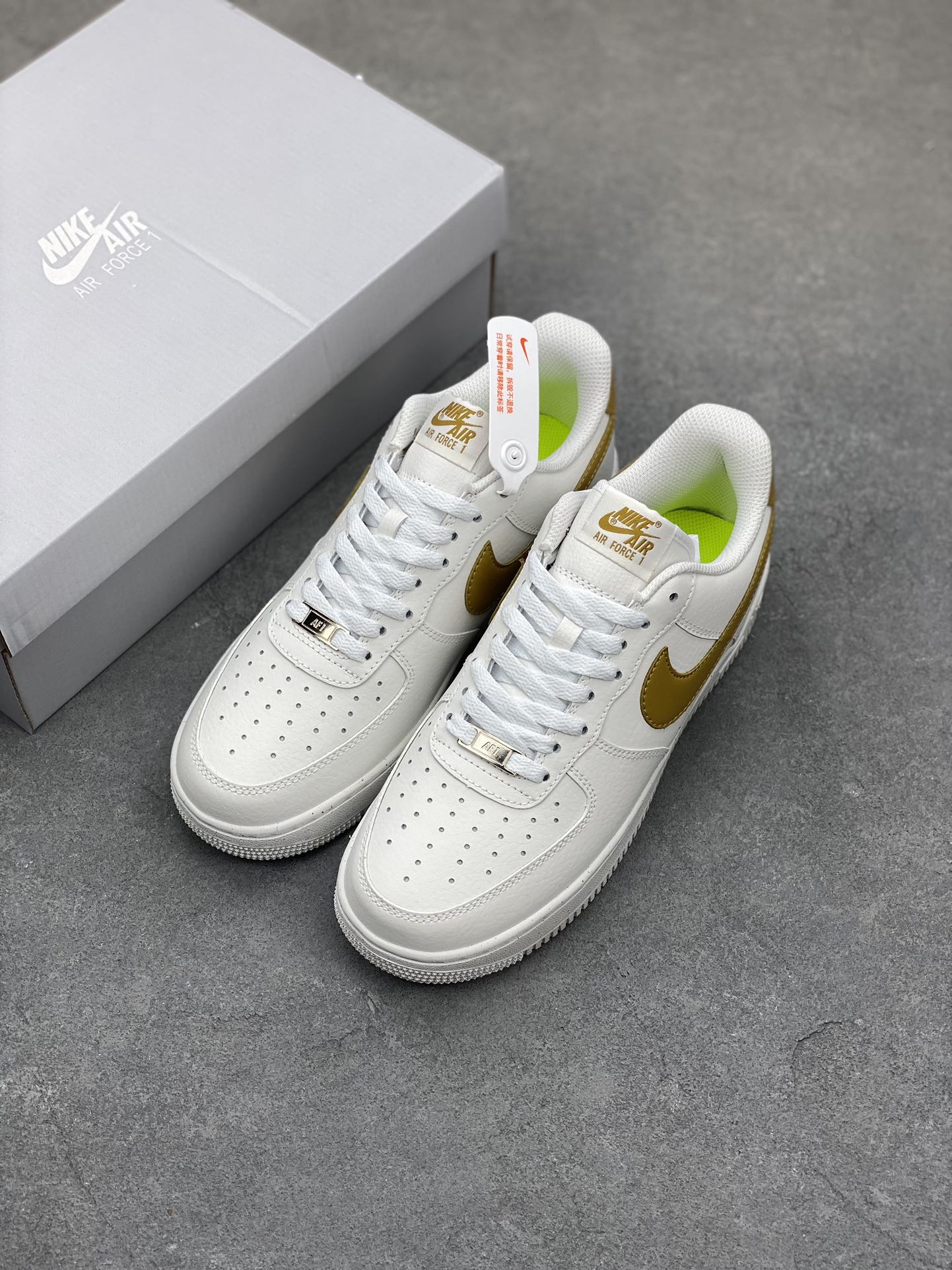 Nike Air Force 1 '07 Low White/Gold Sneaker - Iconic Style, Premium Comfort 9 i1683401862 2701 7