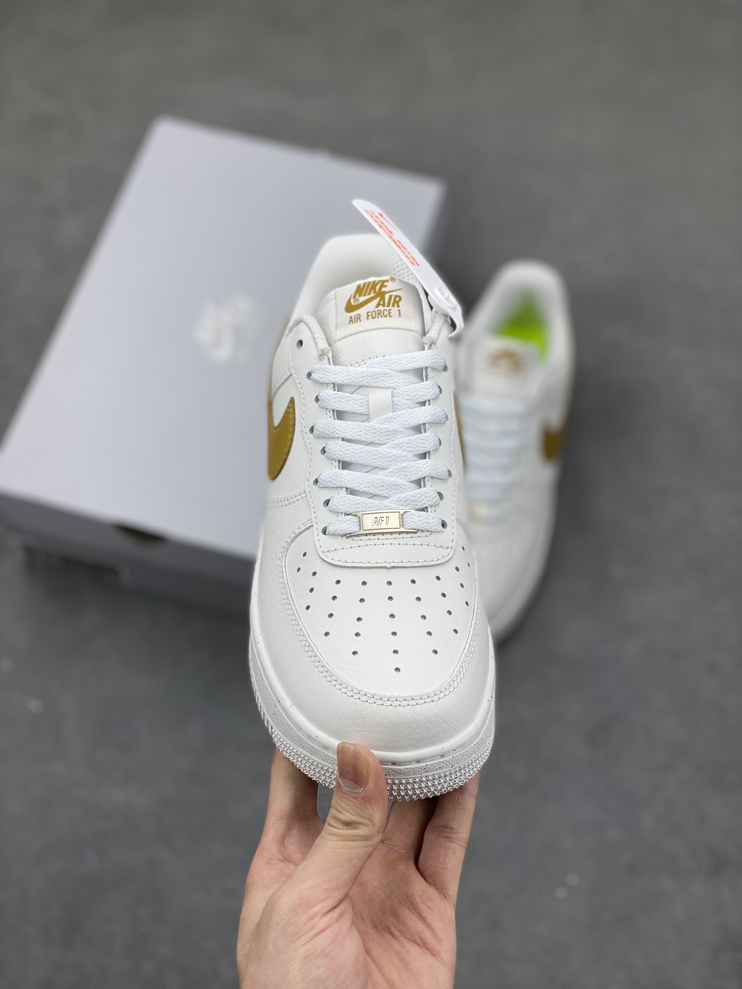 Nike Air Force 1 '07 Low White/Gold Sneaker - Iconic Style, Premium Comfort 3 i1683401862 6911 1