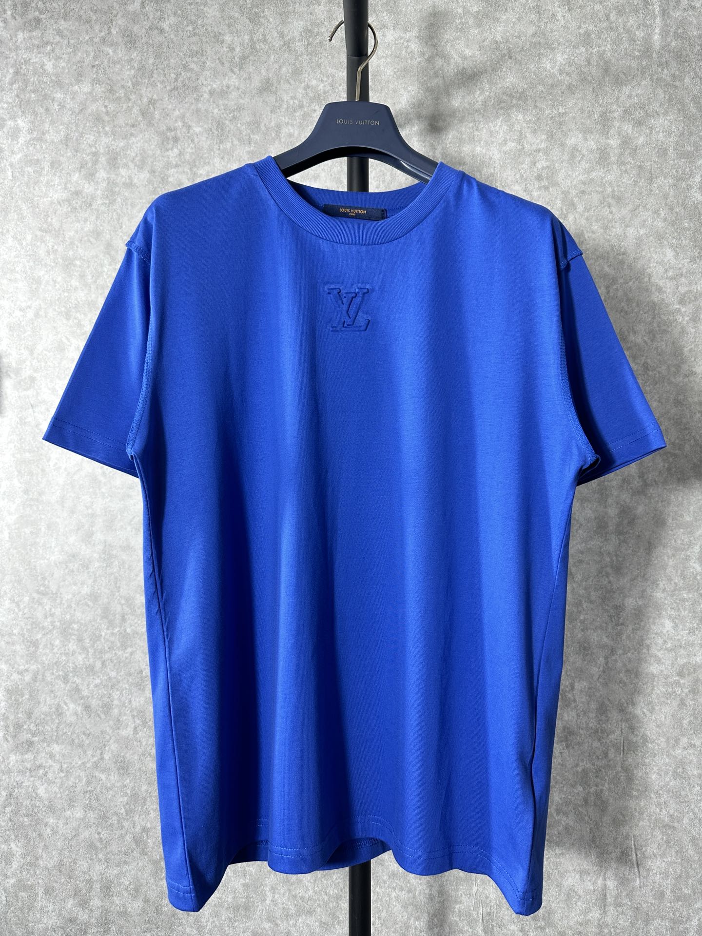 Louis Vuitton Clothing T-Shirt Blue Unisex Cotton Spring/Summer Collection Short Sleeve