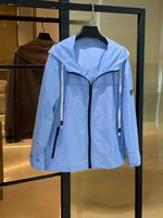 Prada Clothing Coats & Jackets Black Blue White Summer Collection Sweatpants