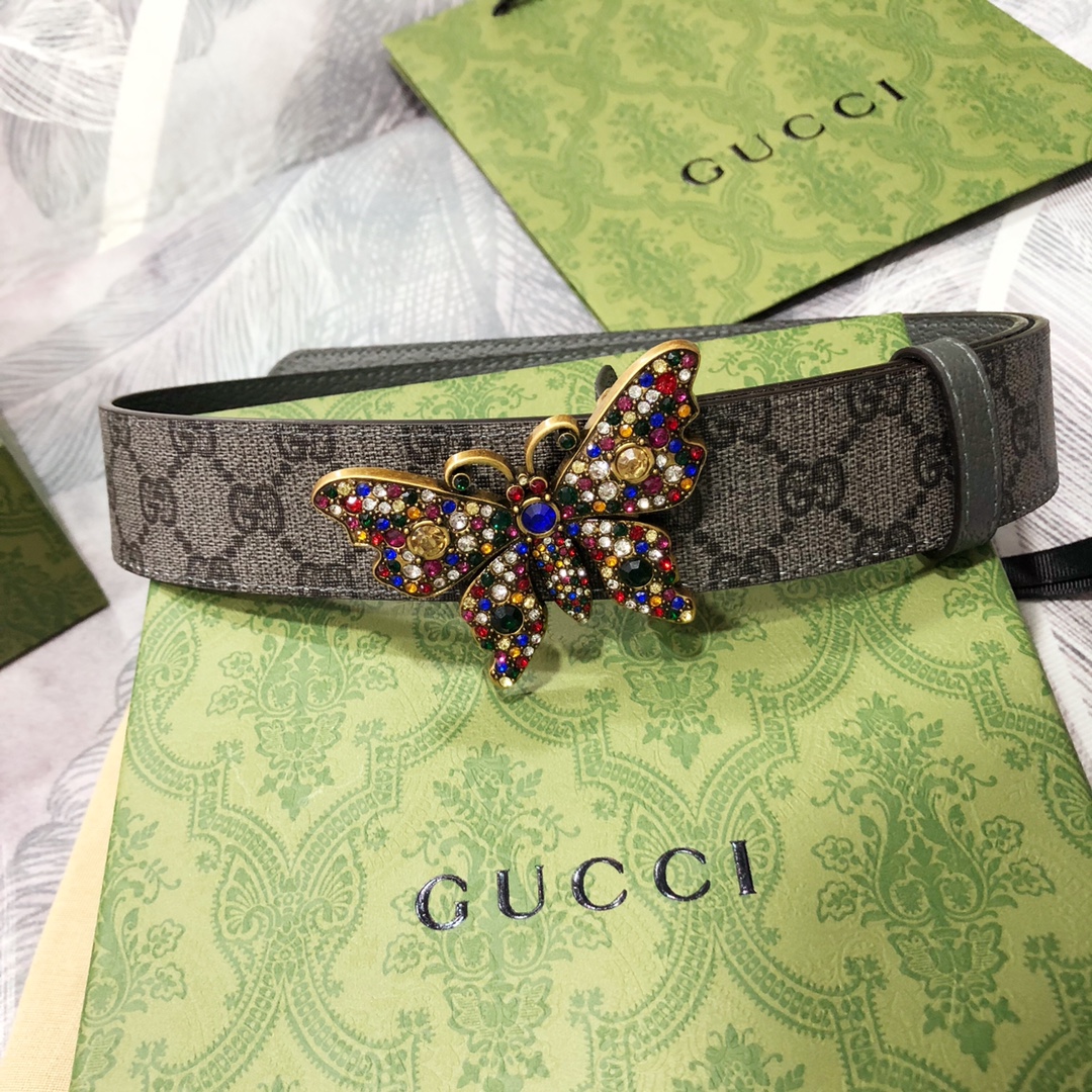 Gucci古奇3.8宽精品不锈钢钢扣