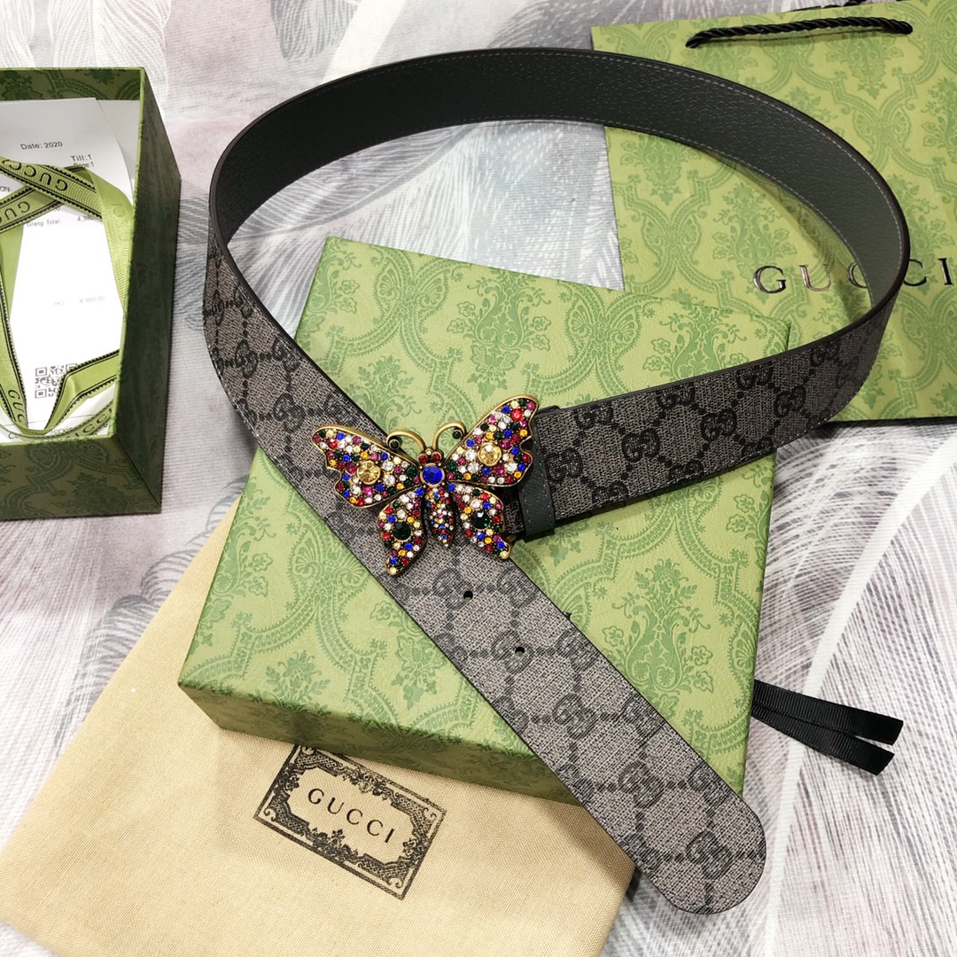 Gucci古奇3.8宽精品不锈钢钢扣