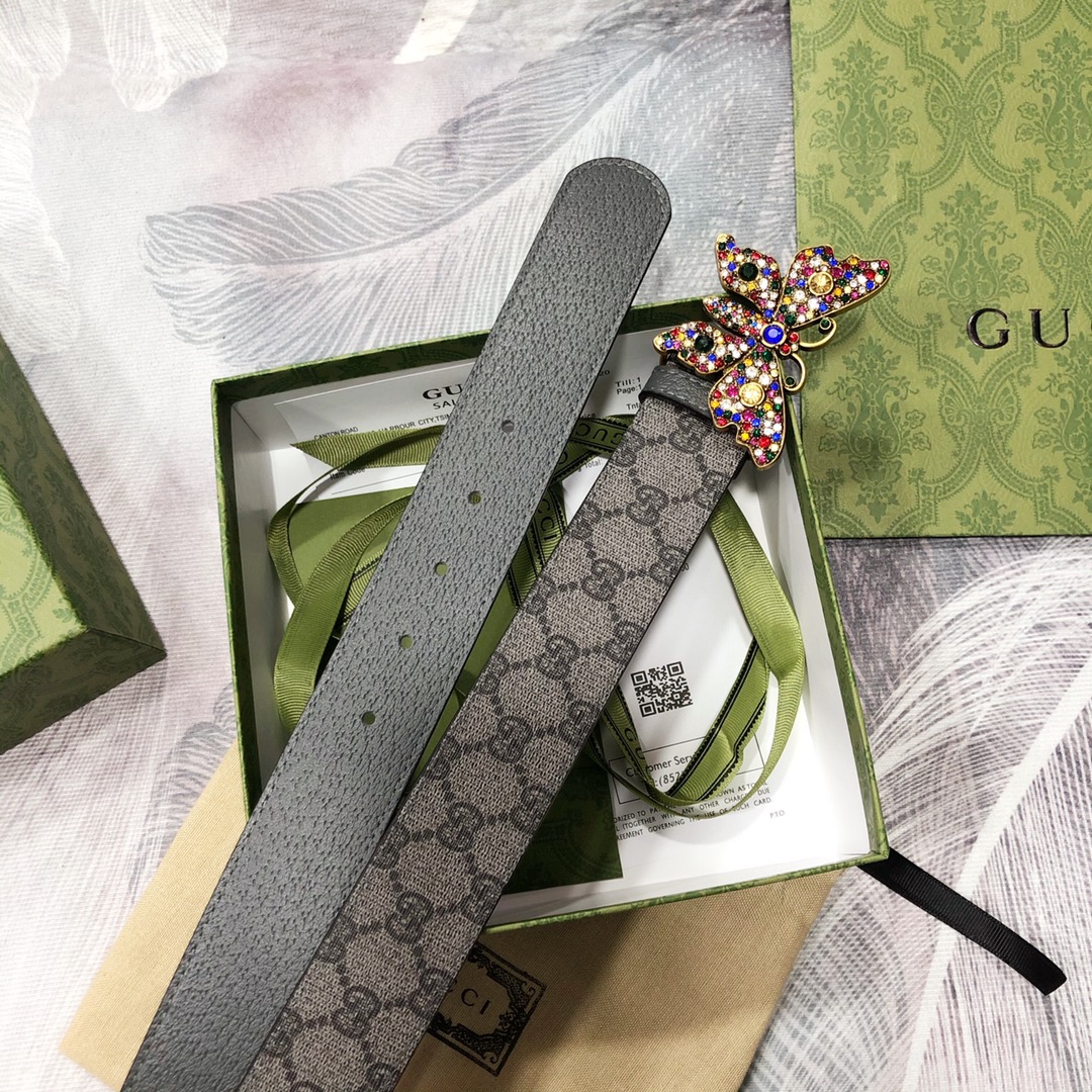 Gucci古奇3.8宽精品不锈钢钢扣