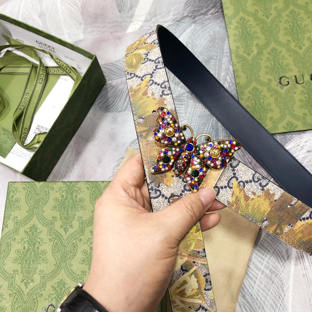Gucci古奇3.8宽精品不锈钢钢扣