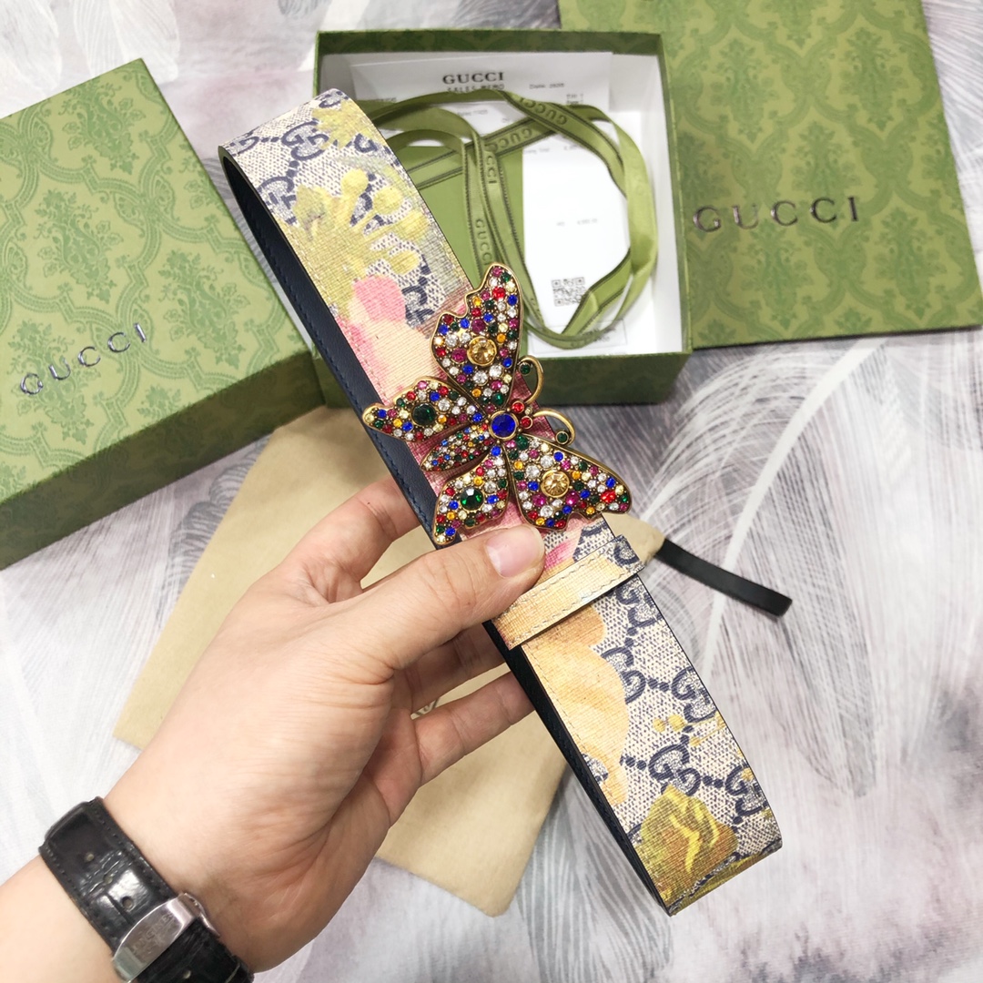 Gucci古奇3.8宽精品不锈钢钢扣