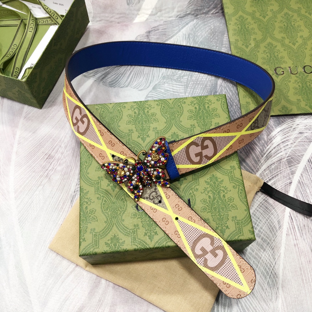 Gucci古奇3.8宽精品不锈钢钢扣