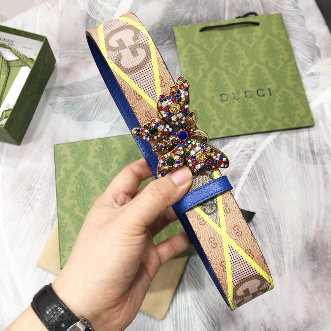 Gucci古奇3.8宽精品不锈钢钢扣