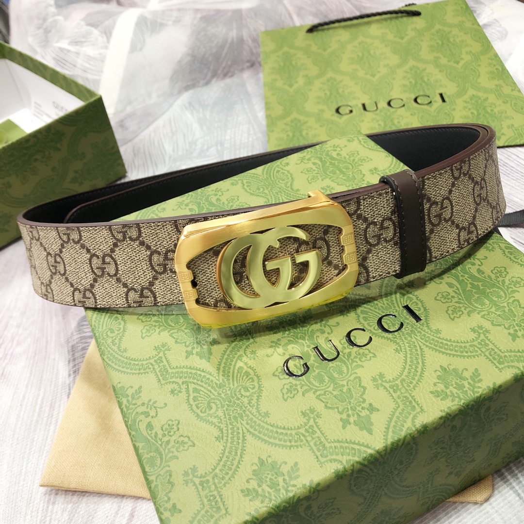 Gucci古奇3.8宽精品不锈钢钢扣