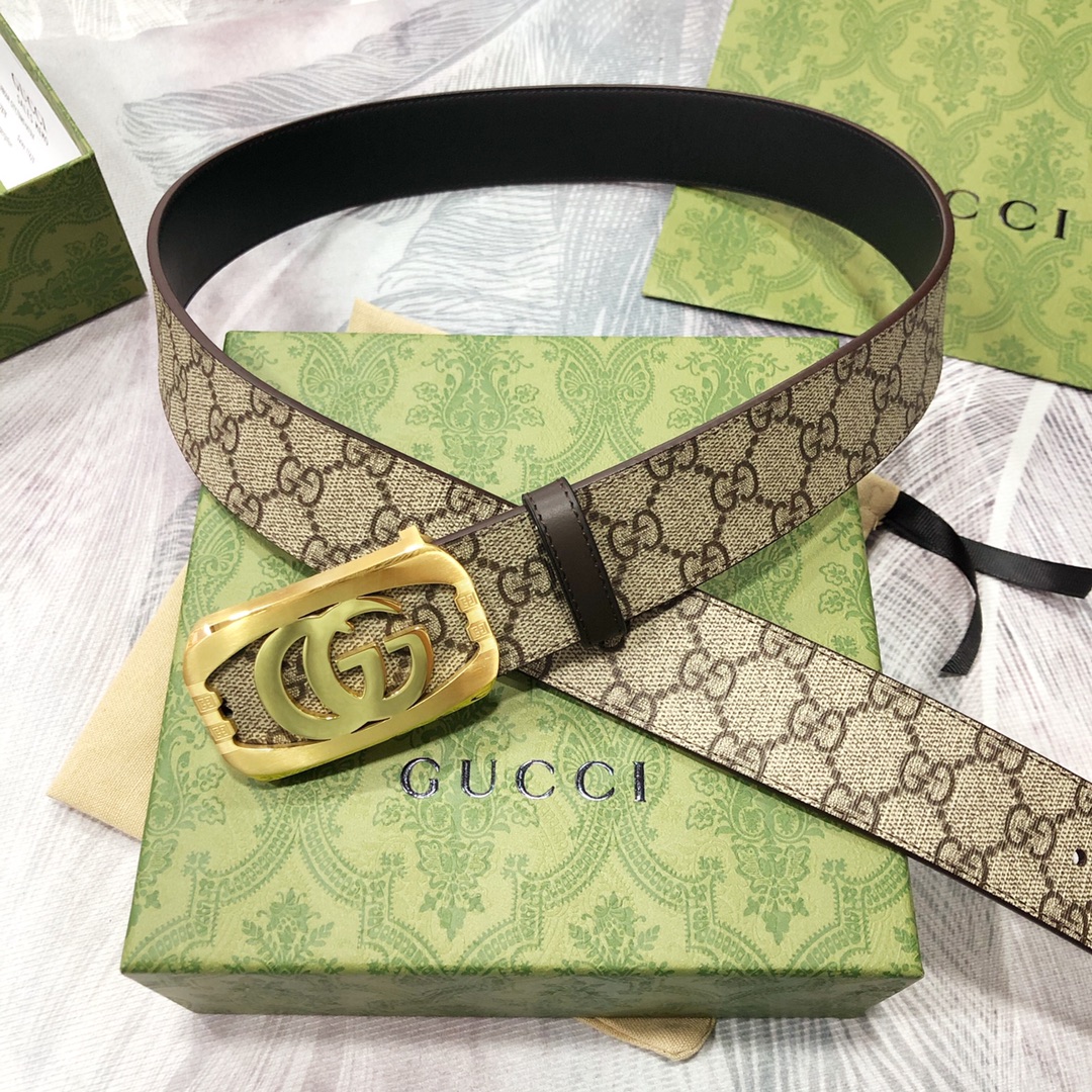 Gucci古奇3.8宽精品不锈钢钢扣