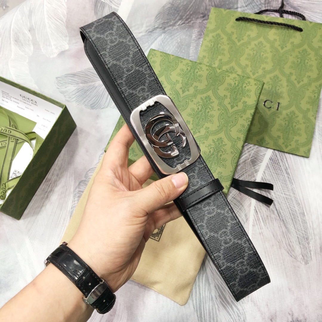 Gucci古奇3.8宽精品不锈钢钢扣