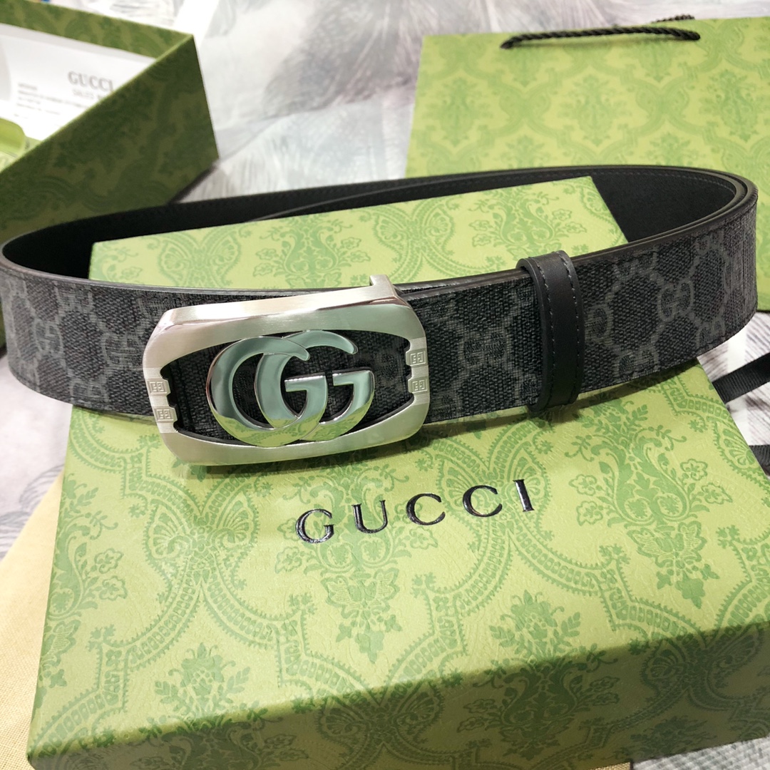 Gucci古奇3.8宽精品不锈钢钢扣