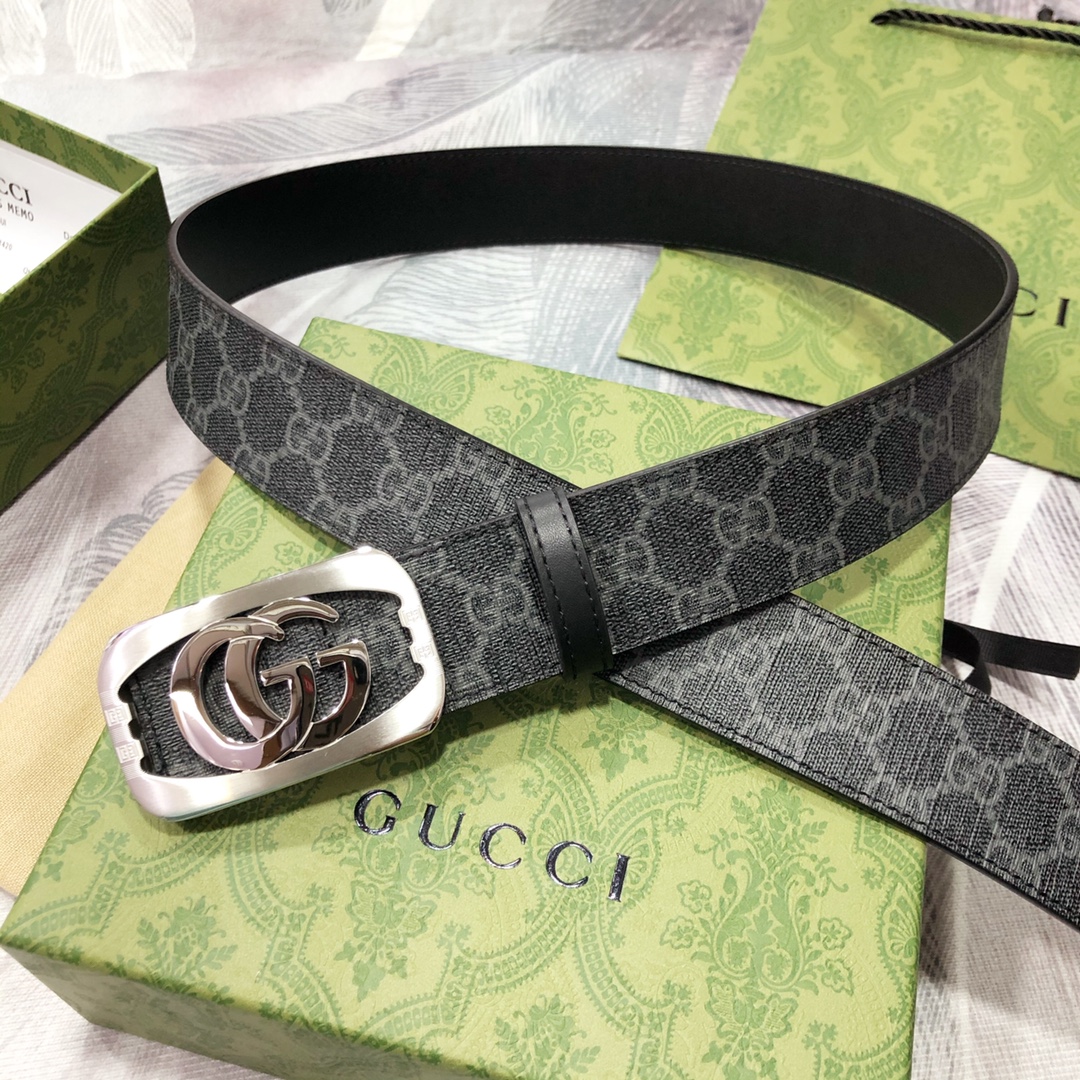Gucci古奇3.8宽精品不锈钢钢扣