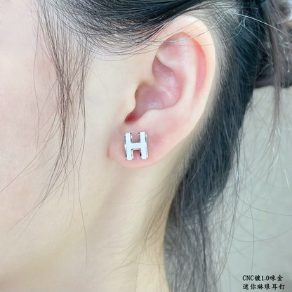 Hermes Jewelry Earring White Mini