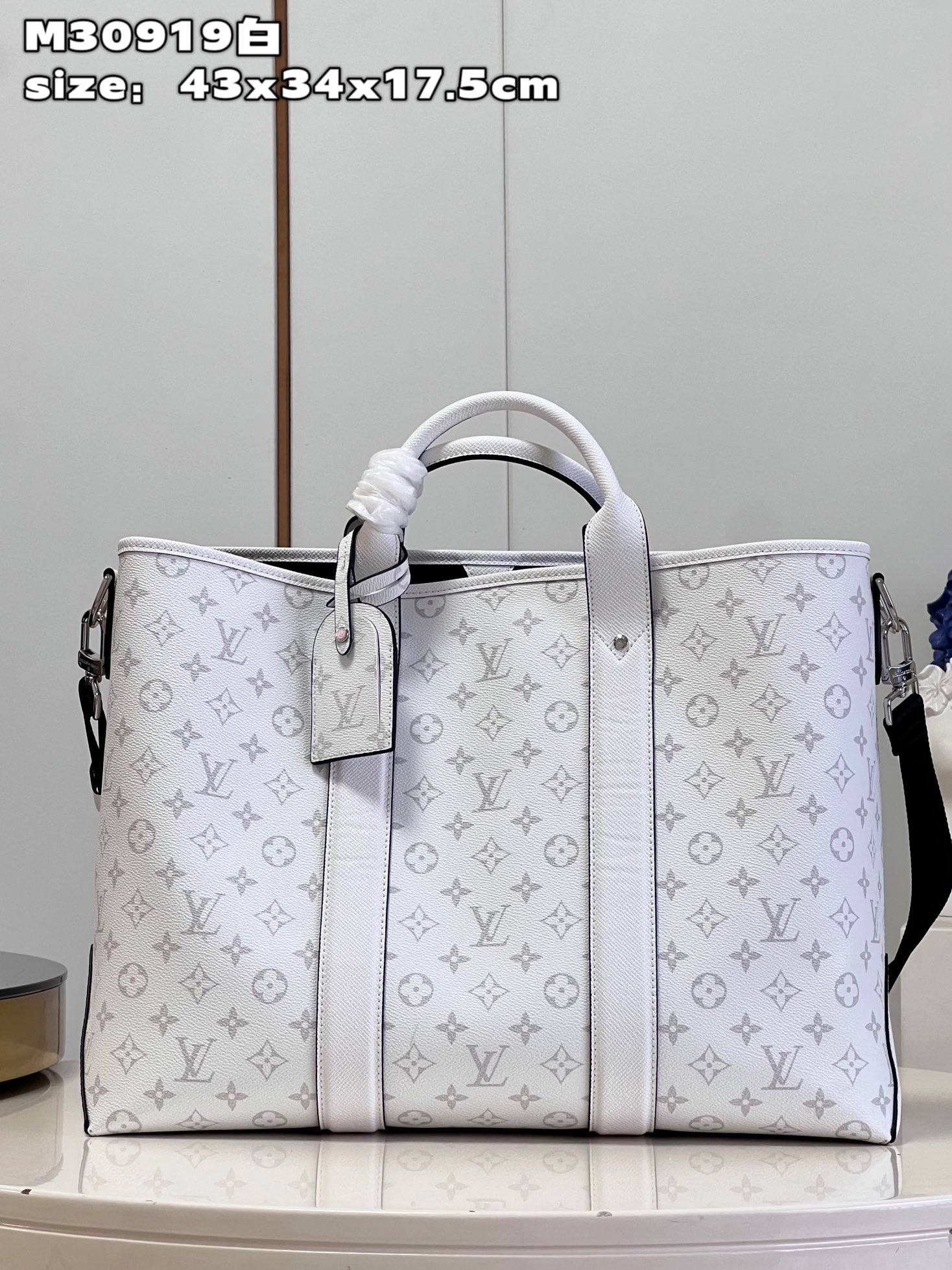 Louis Vuitton Handbags Tote Bags White Monogram Canvas M30919