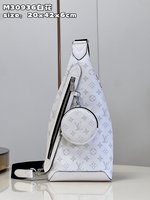 Louis Vuitton Crossbody & Shoulder Bags White Splicing Monogram Canvas Cowhide M30936