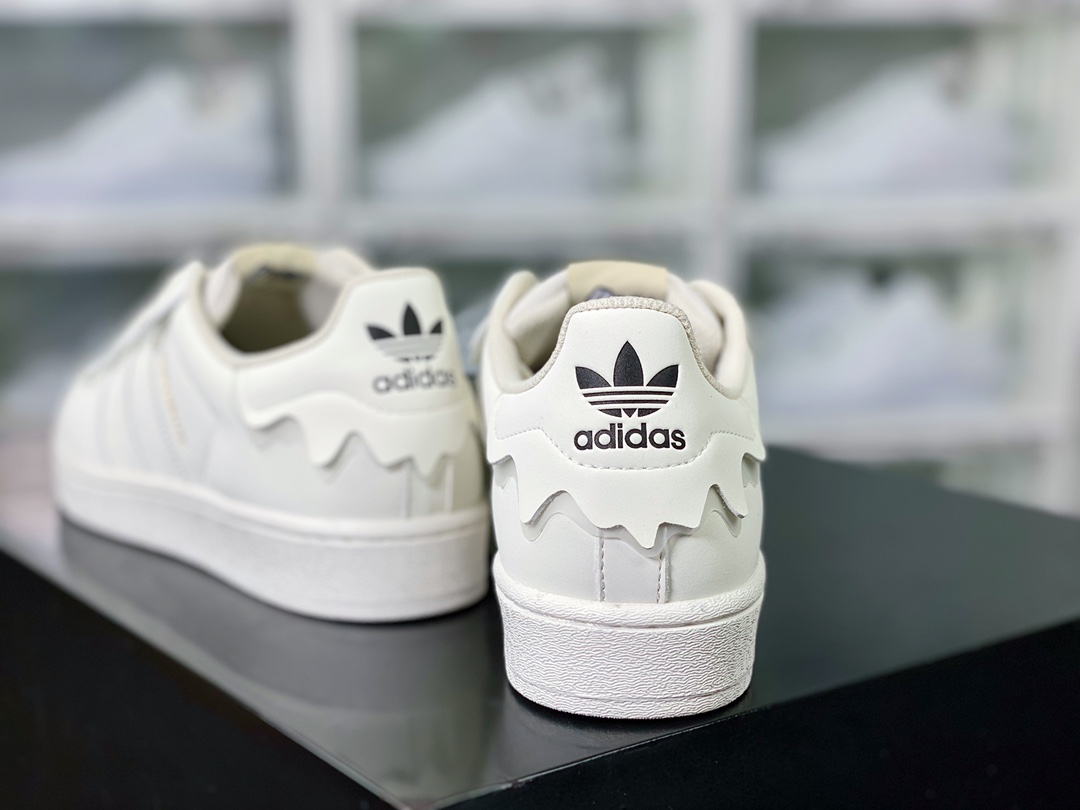 Adidas Originals Superstar ”Milk White/Lace” Shell Toe Series Low-Top Sneakers ”Leather Milk White Lace Ice Cream” GW4441