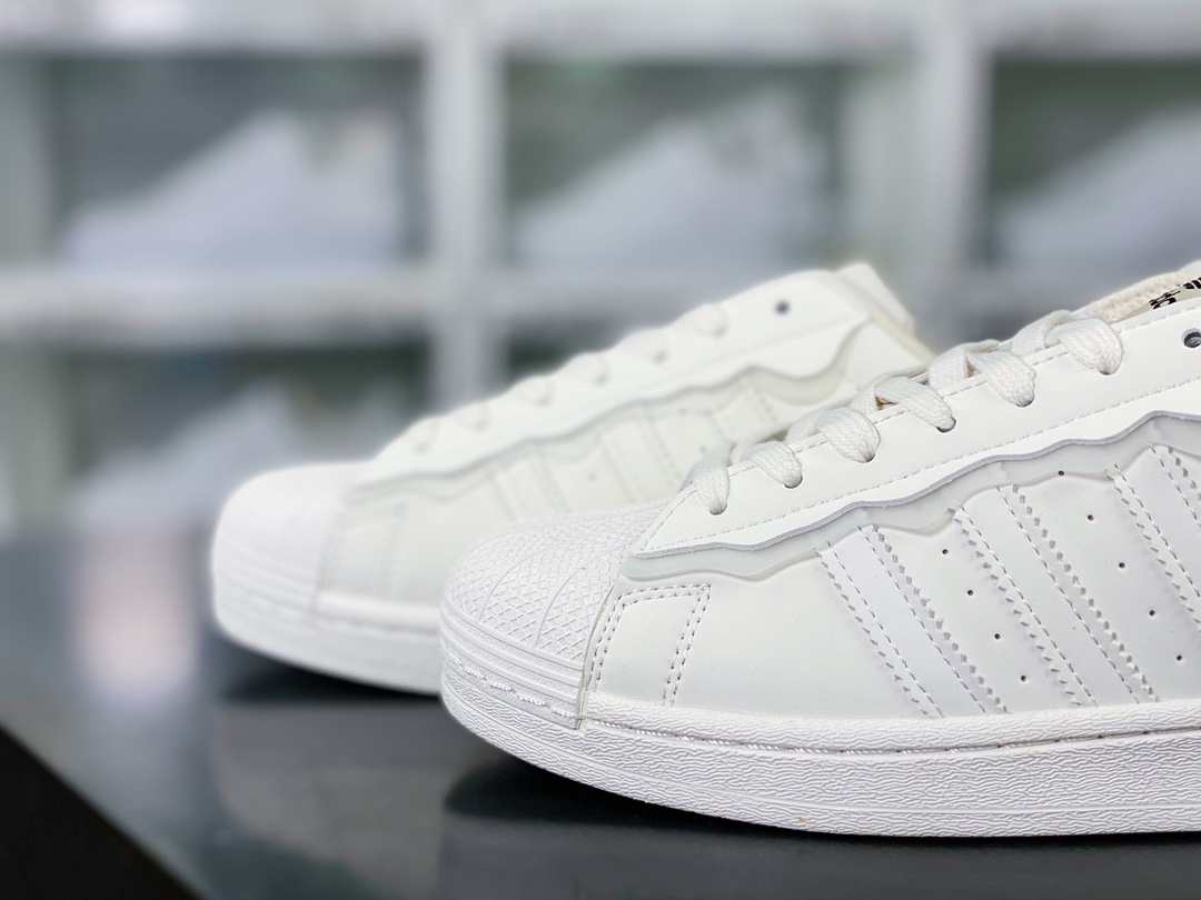 Adidas Originals Superstar ”Milk White/Lace” Shell Toe Series Low-Top Sneakers ”Leather Milk White Lace Ice Cream” GW4441