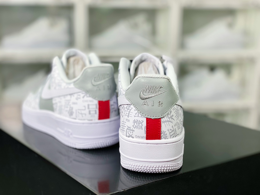 260 Air Force 1’07 Low"The Book of Family Names"空军一号板鞋“皮革白灰百家姓印花”SD3356-008