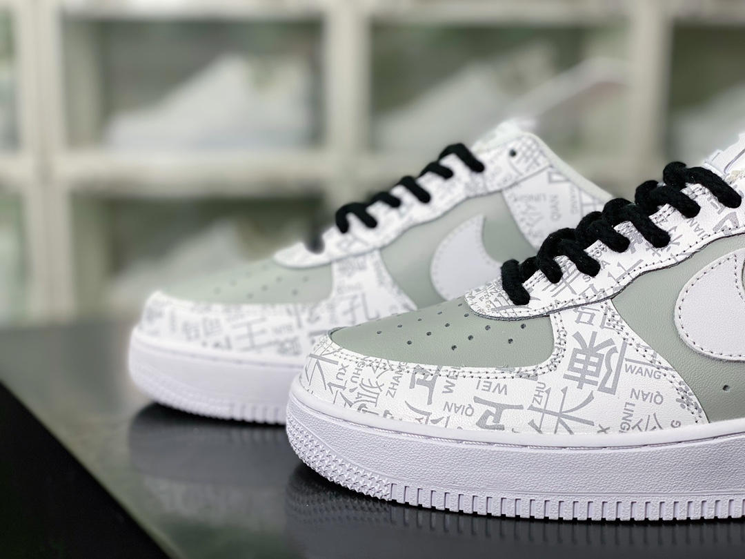 260 Air Force 1’07 Low"The Book of Family Names"空军一号板鞋“皮革白灰百家姓印花”SD3356-008