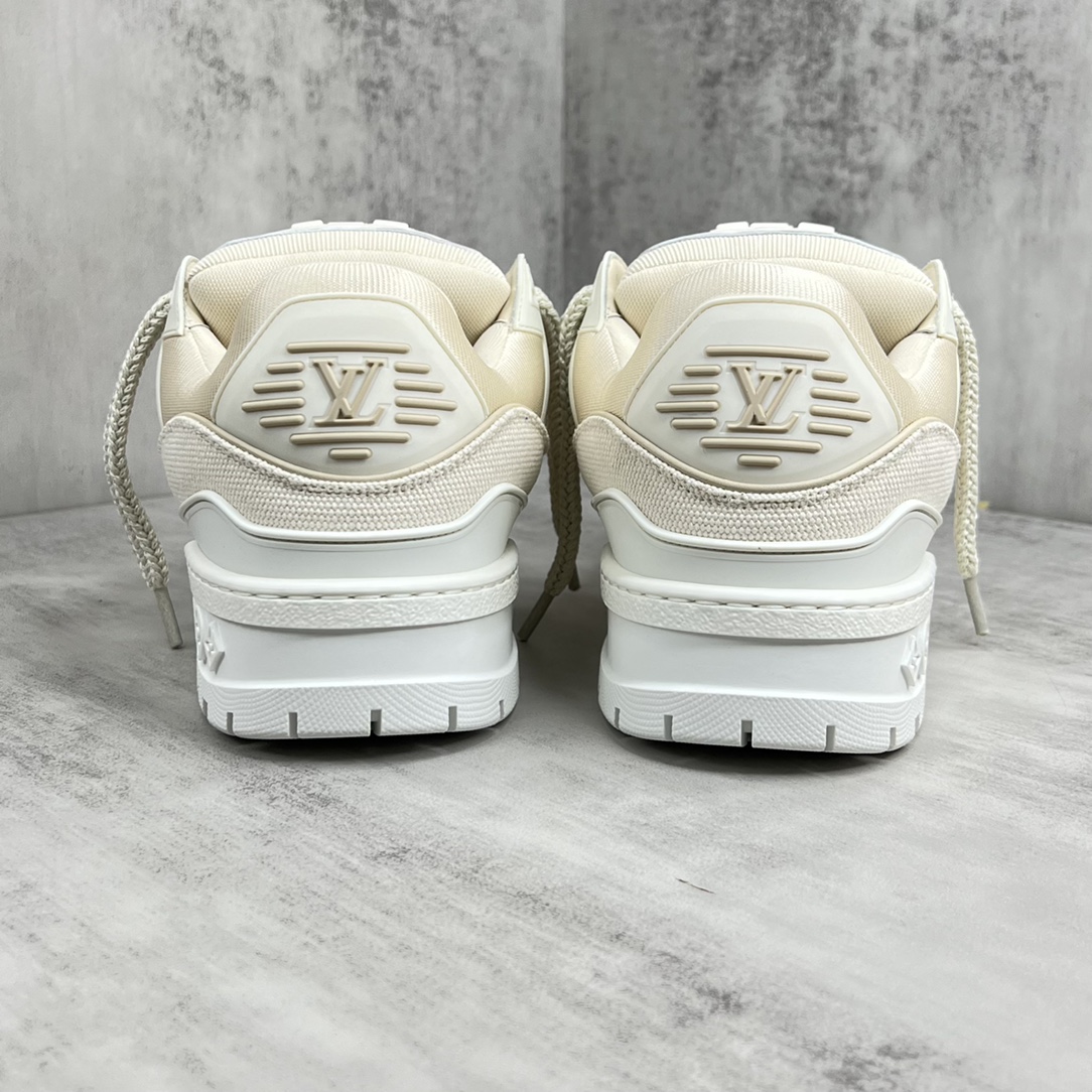 Louis Vuitton 新款上架 LV Louis Vuitton 23S走秀款 胖Trainer 面包鞋 滑板鞋 休闲 运动鞋 DIY串珠Louis vuitton 路易威登2023年男装春夏走秀款