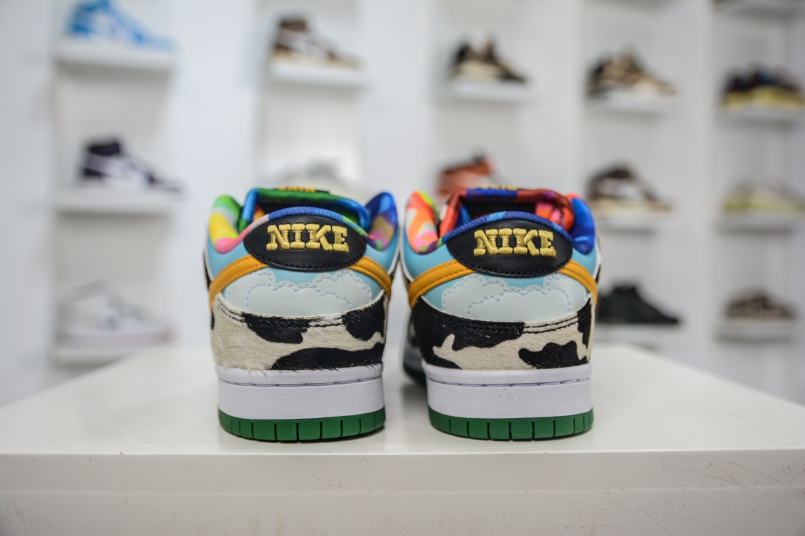 Nike Dunk Low Ben Jerry's co-branded SB Milk Ice Cream CU3244-100