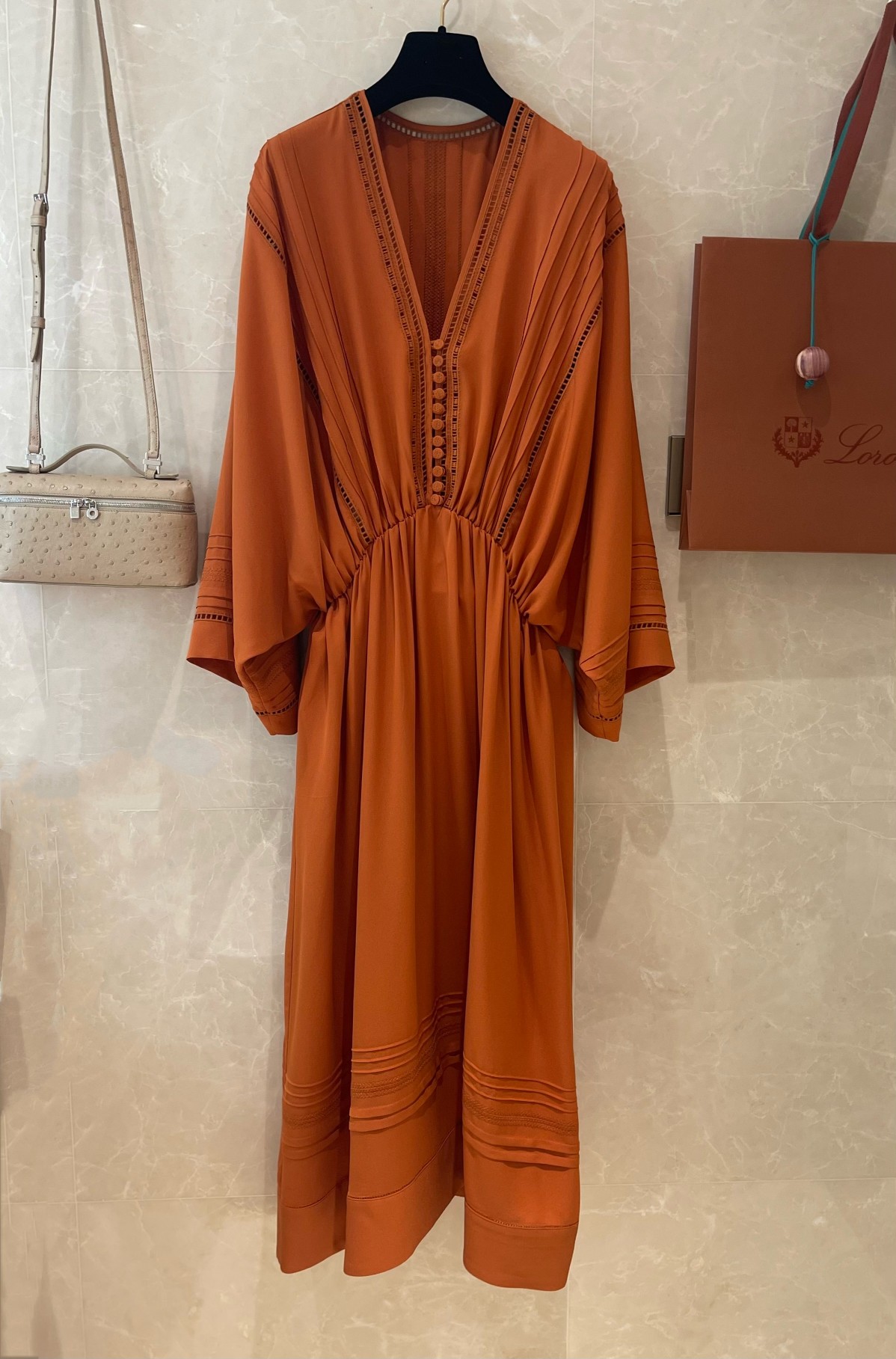 Bohemian Holiday Style Silk Dress - Hand Embroidered, Elegant & Comfortable 2 a1683514636771 3871
