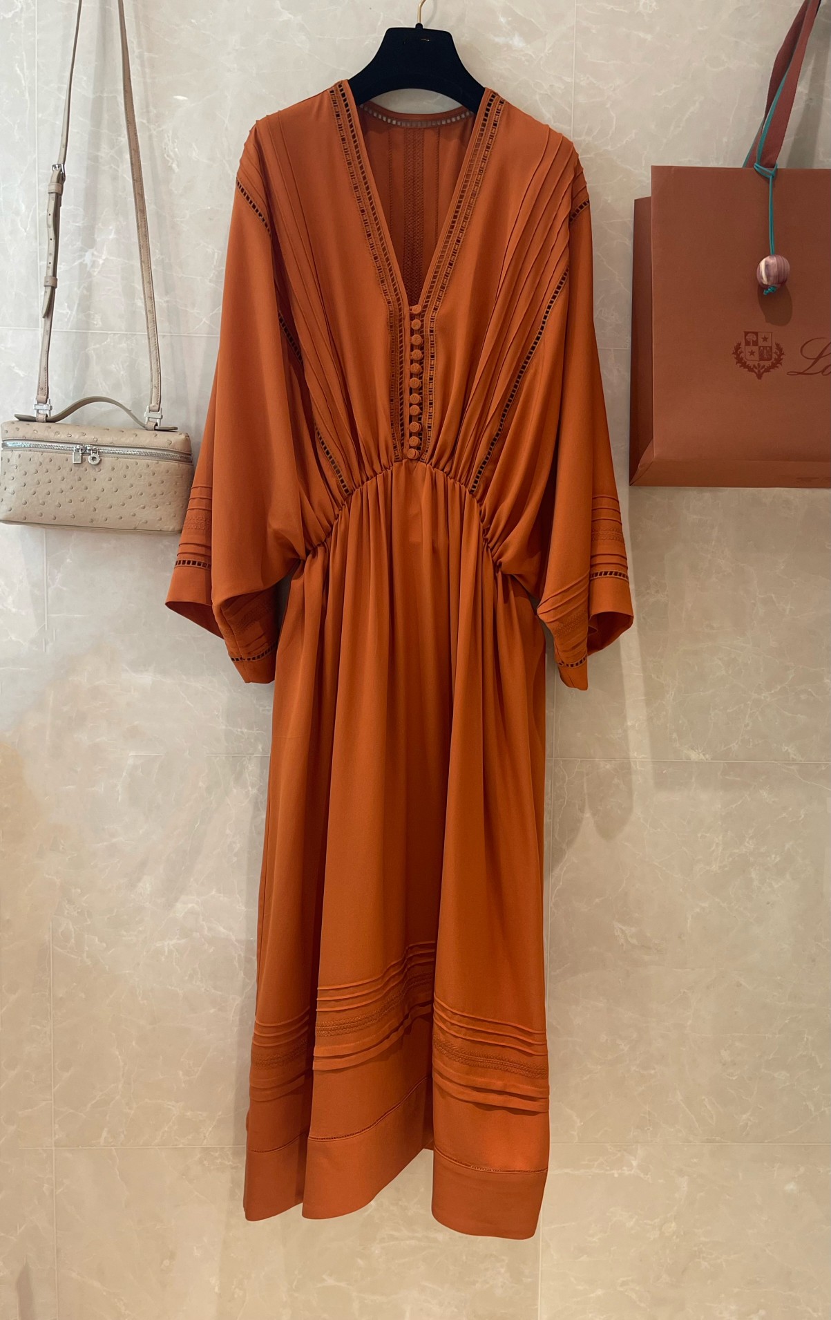 Bohemian Holiday Style Silk Dress - Hand Embroidered, Elegant & Comfortable 3 a1683514636928 8500
