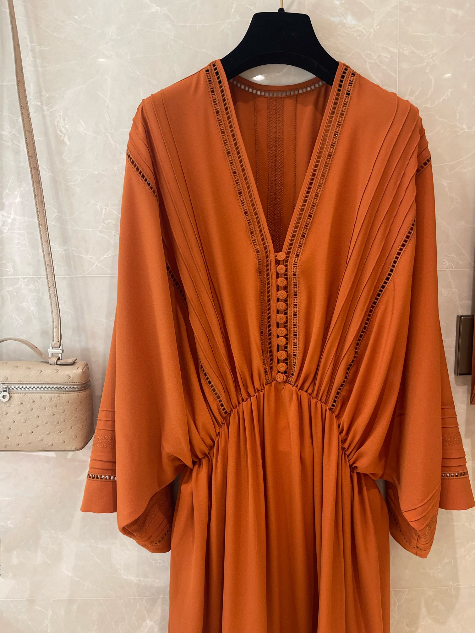Bohemian Holiday Style Silk Dress - Hand Embroidered, Elegant & Comfortable 4 a1683514637149 4746