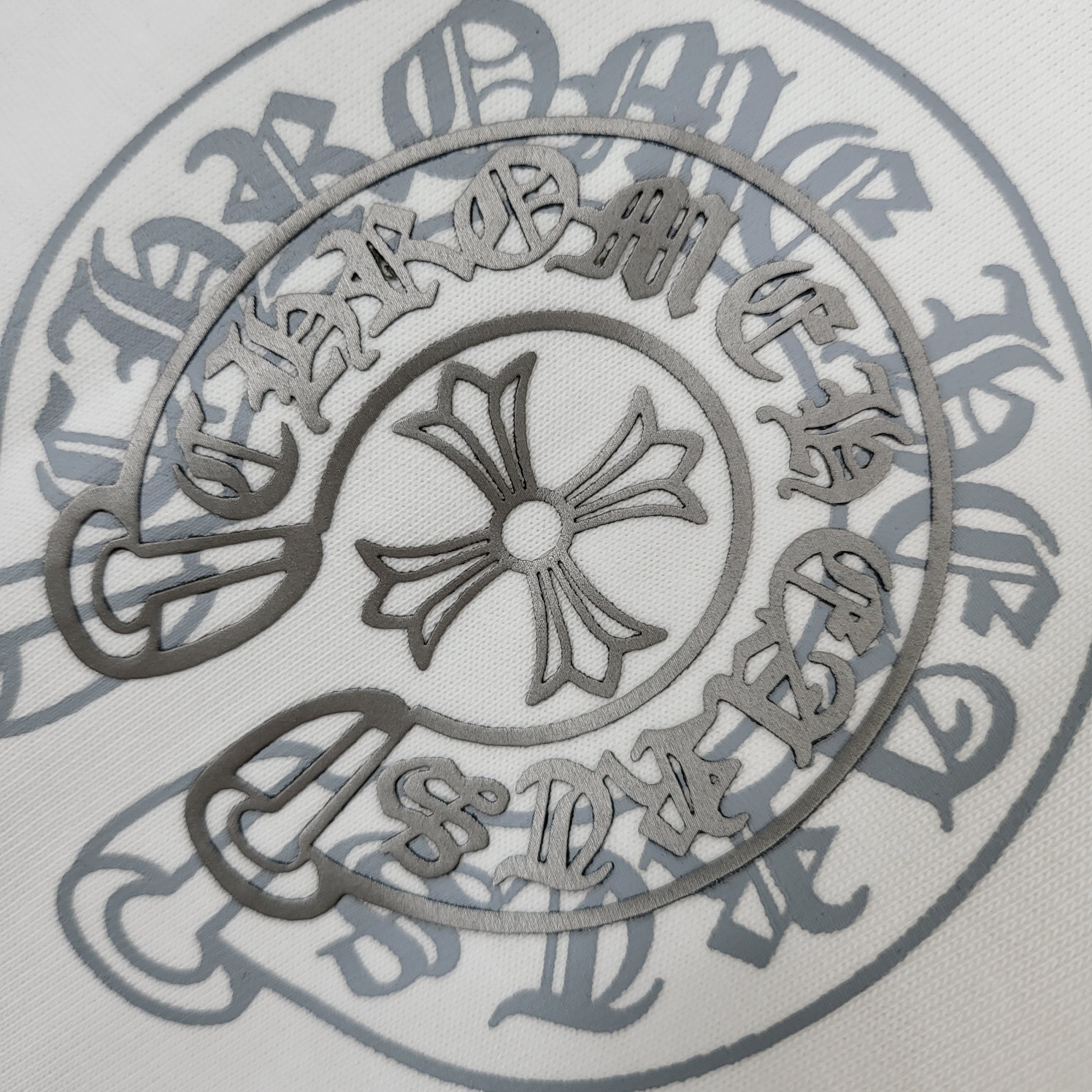 크롬하츠 크로스 프린트 남성 반팔티 상세 이미지 5