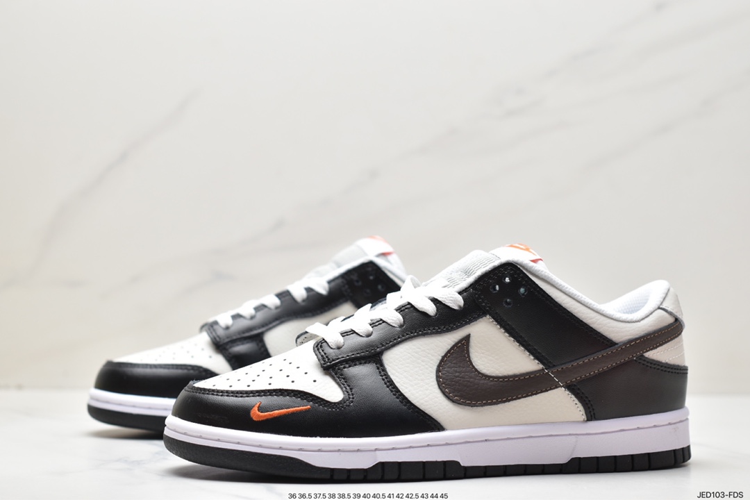 Nike SB Dunk Low ”Grey/Black/Orange/Mini Swoosh” dunk shoes ”Grey Black Orange Mini Swoosh” FN7808-001