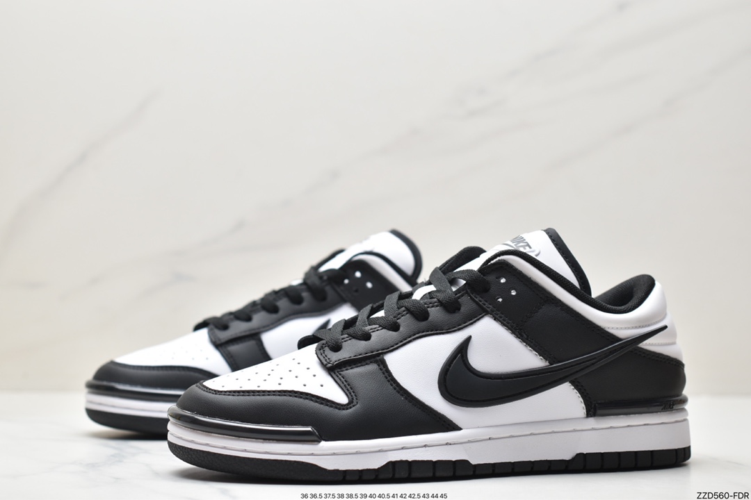 Nike SB Dunk Low Twist ”Panda” Dunk Enhanced Edition Series Low-top Sneakers ”Black and White Panda Three-dimensional Hook” DZ2794-001