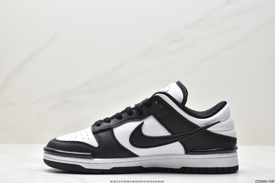 Nike SB Dunk Low Twist ”Panda” Dunk Enhanced Edition Series Low-top Sneakers ”Black and White Panda Three-dimensional Hook” DZ2794-001