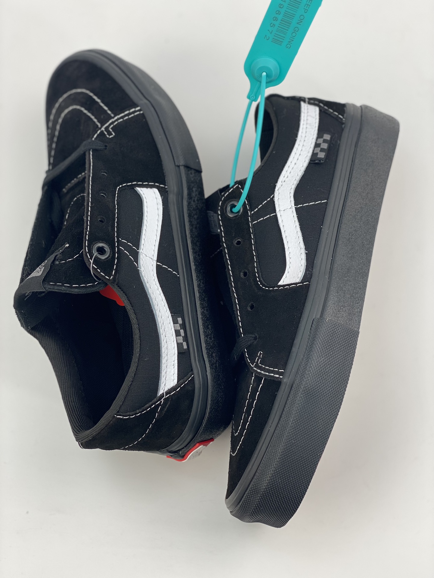 VANS MN SK8-LOW PRO Skate black classic suede side logo checkerboard sports casual shoes skateboard shoes