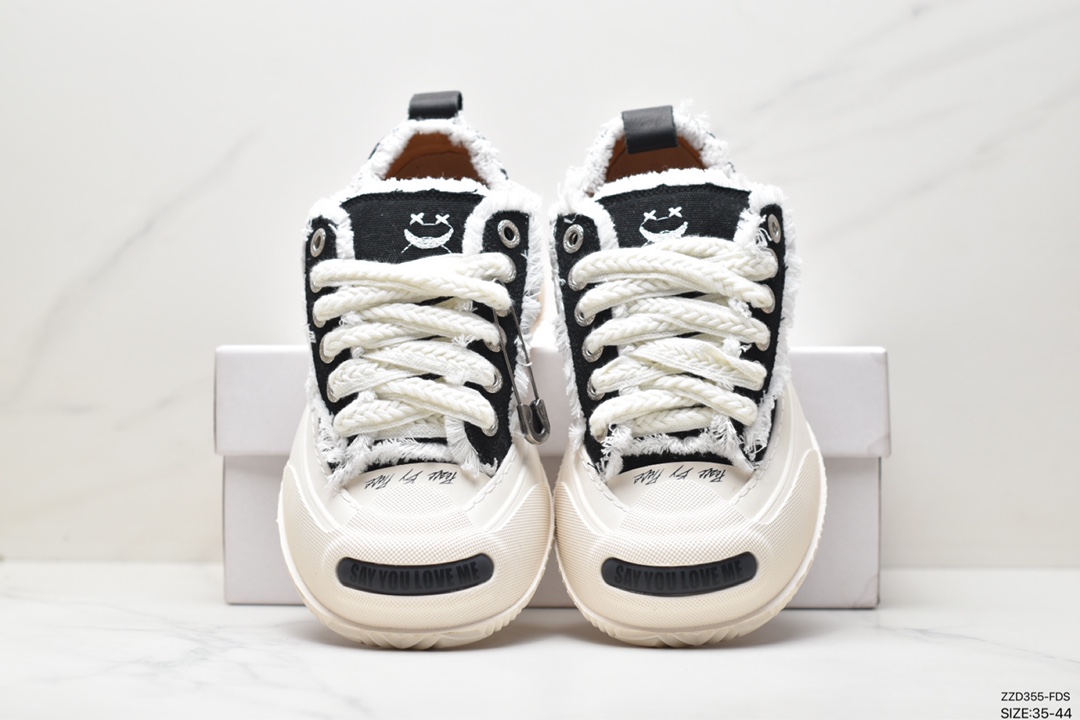 SMILEREPUBLIC Thick-soled Smiley Canvas Shoes Series