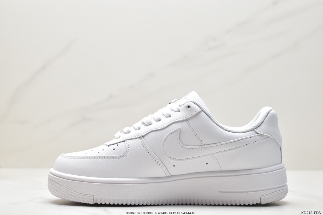 All-white ultra-lightweight version” Nk Air Force 1 Mid Air Force One sneakers 845052-101